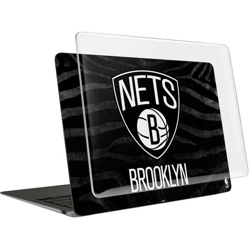 NBA Brooklyn Nets Black Animal Print MacBook Air 13in (2020) Case plus Skin